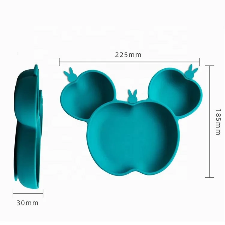 Baby Silicone Placemat Plate - Kids Table Placemat-Silicone Baby Plate