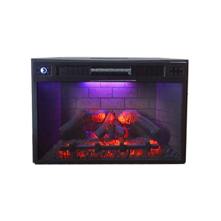 32-дюймовый коричнево пламени на пульте управления декоративный 1500W 3D нагреватель Электрический камин уход за кожей лица дизайн