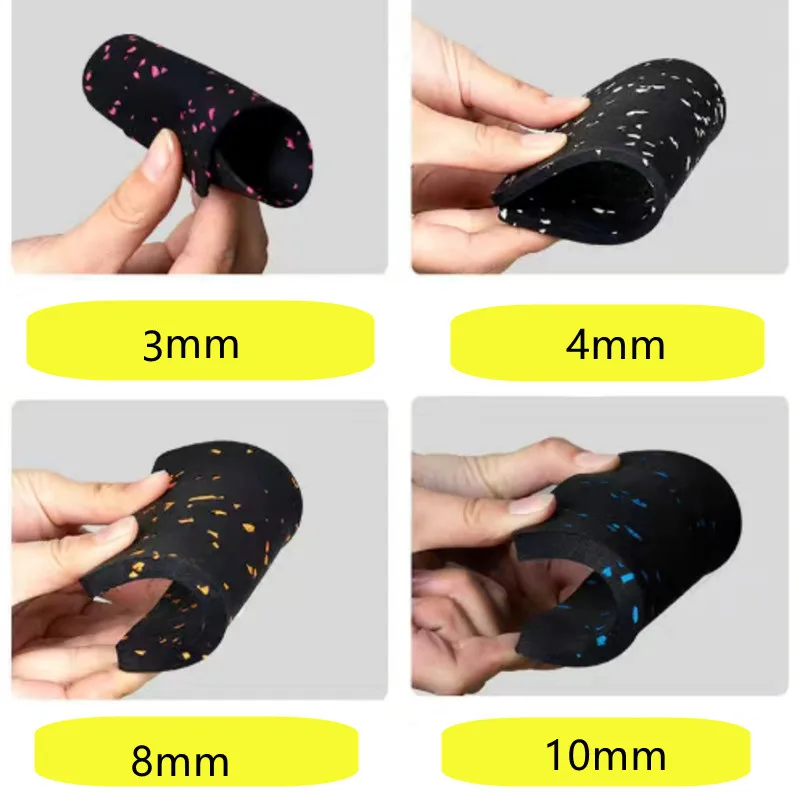 Non-toxic recycled rubber granules rubber flooring tile for sports room