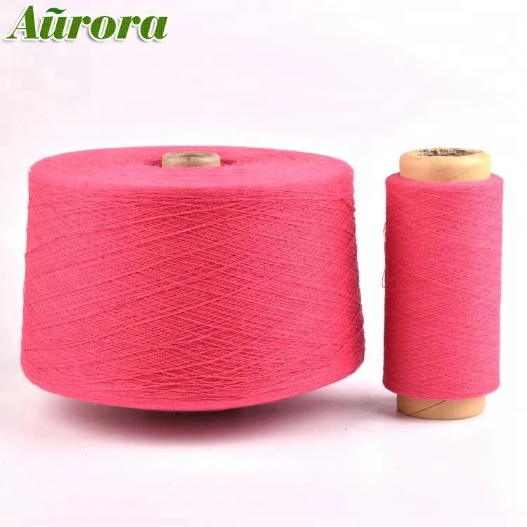 factory price high tenacity cotton polyester blended yarn for towel regenerated towel yarn