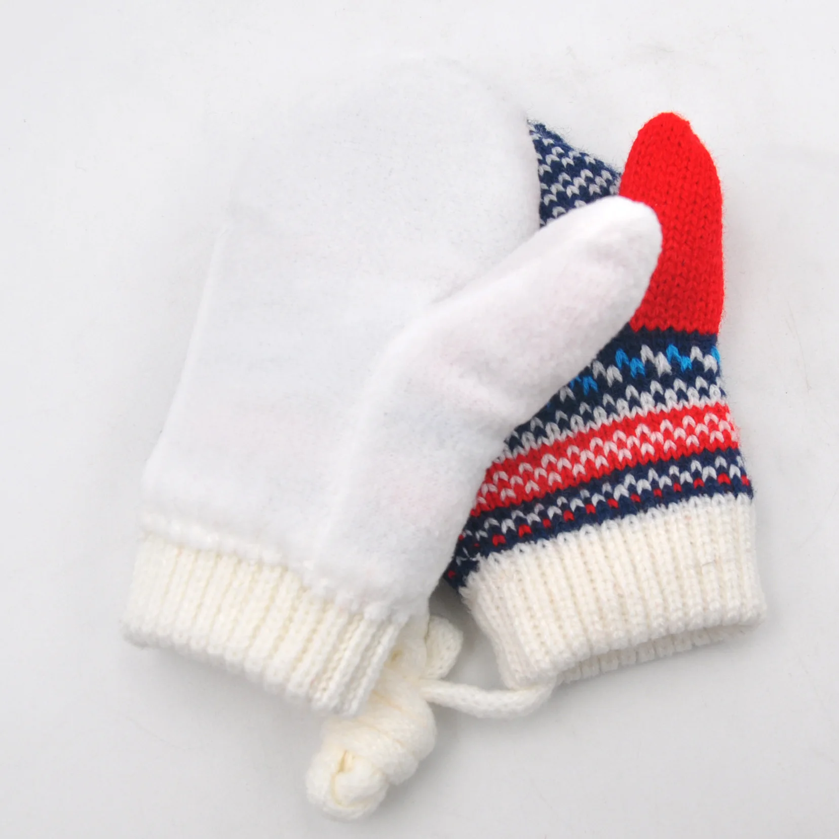 OEM Acrylic Wool Knitted Mittens Baby Winter Glove Knit Mitten Cotton Gloves Mitten