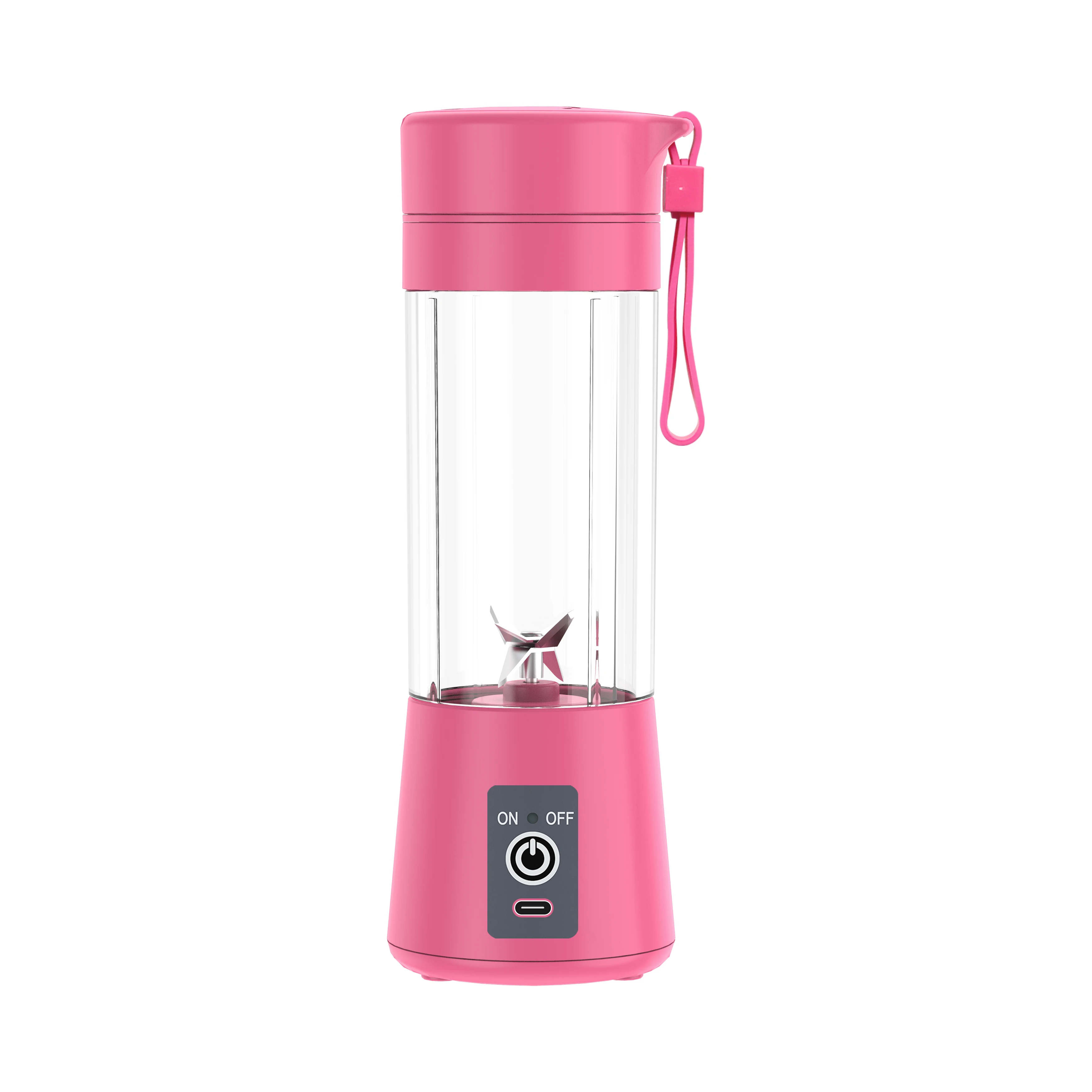 High Speed Portable Personal Blender Green Juicer Mini Battery Blender Milk Shake Machine 380ML