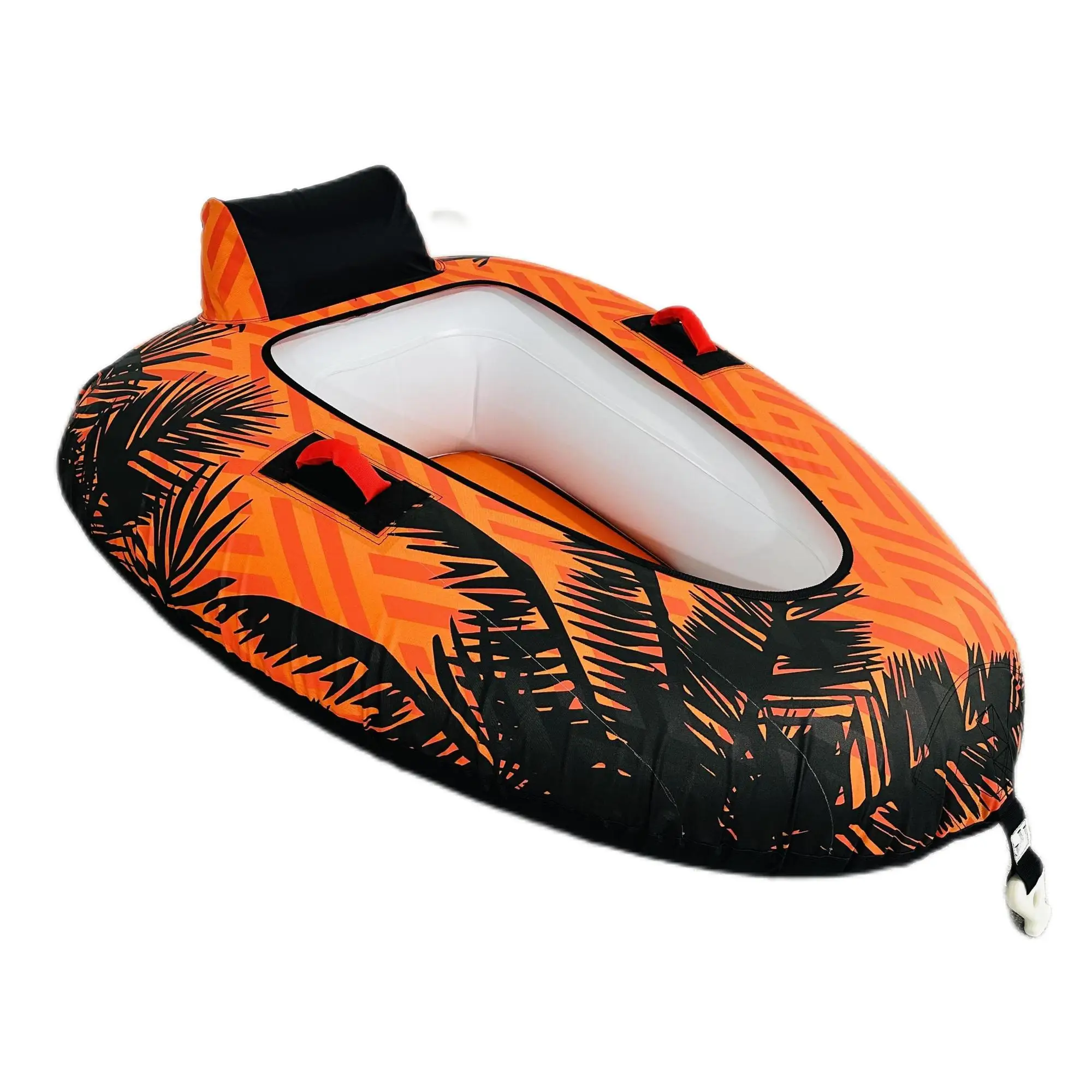 1 Safety inflatable boat tube and tug water sports tug row surf tug tube boat pull pipe