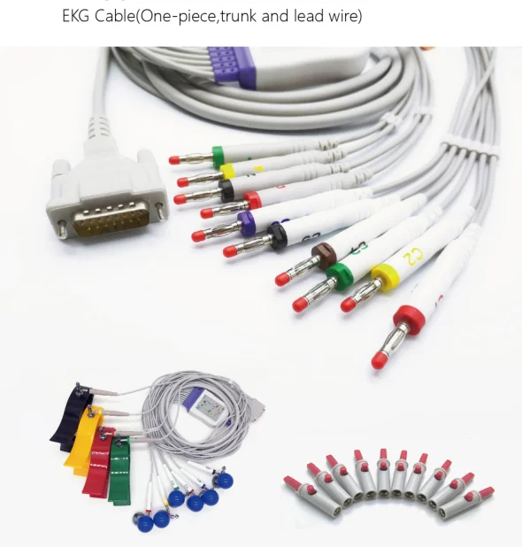 Best selling holter ecg cables mortara eli 230 ekg cable