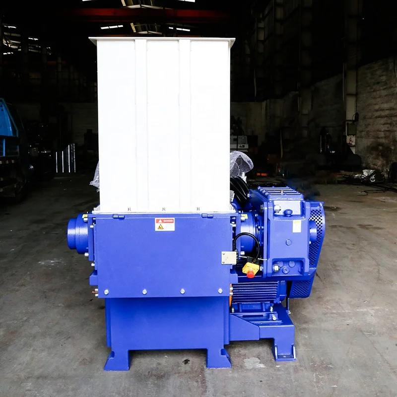 Custom Pet Bottles Plastic PP PE Film Wood Cable Metal Recycling Machinery Single Shaft Shredder