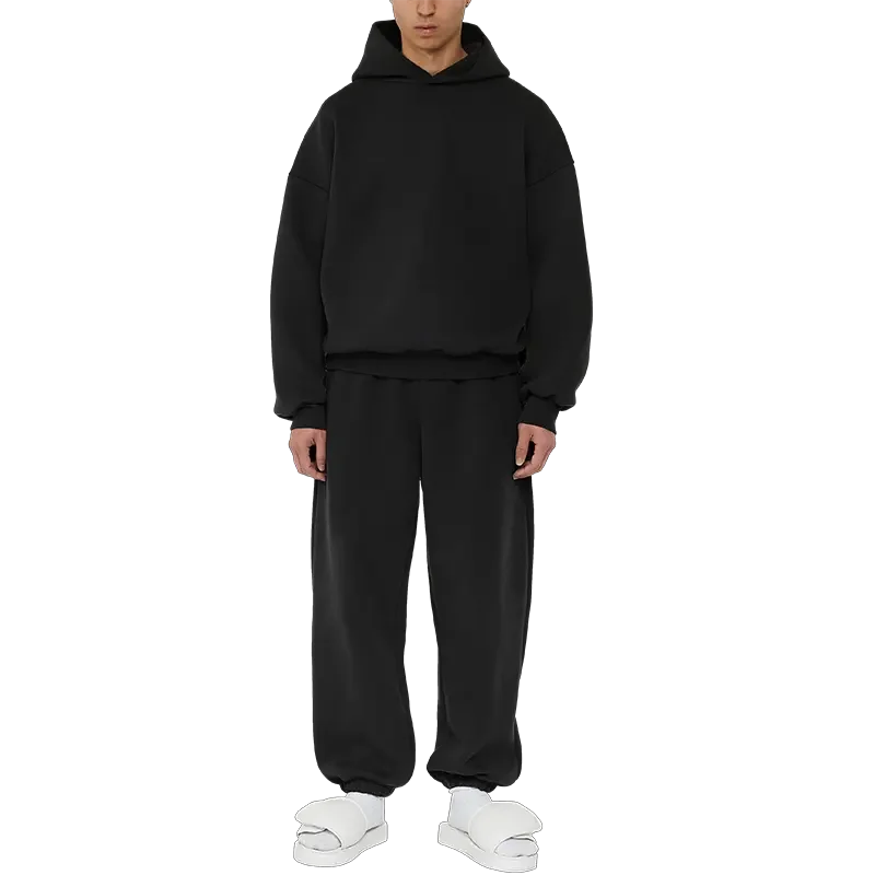 Streetwear Boxy Fit Joggers Men Tracksuit Baggy Tech Fleece Sportswear Tracksuits for Men