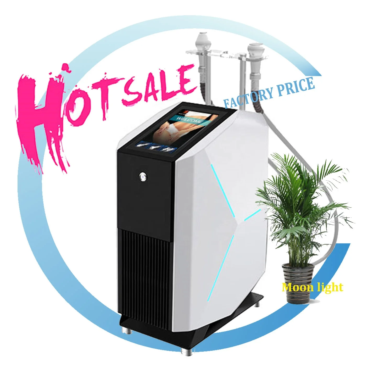 2 Round Handles cryo thermal Portable Thermal hot cold+EMS 4.0 Equipment with Best Price