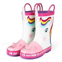 Most Popular Easy-on handle baby  rubber boots