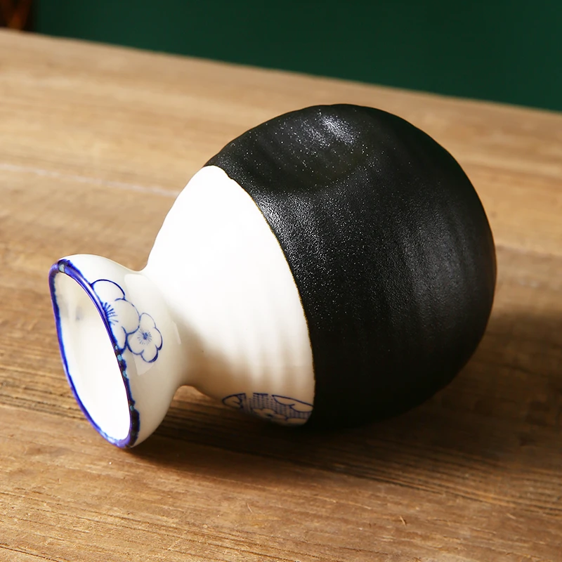 WEIYE Japanese Sake Serving Set Household Wine One Pot Sake Set Retro Ceramic Pottery Sake Wine