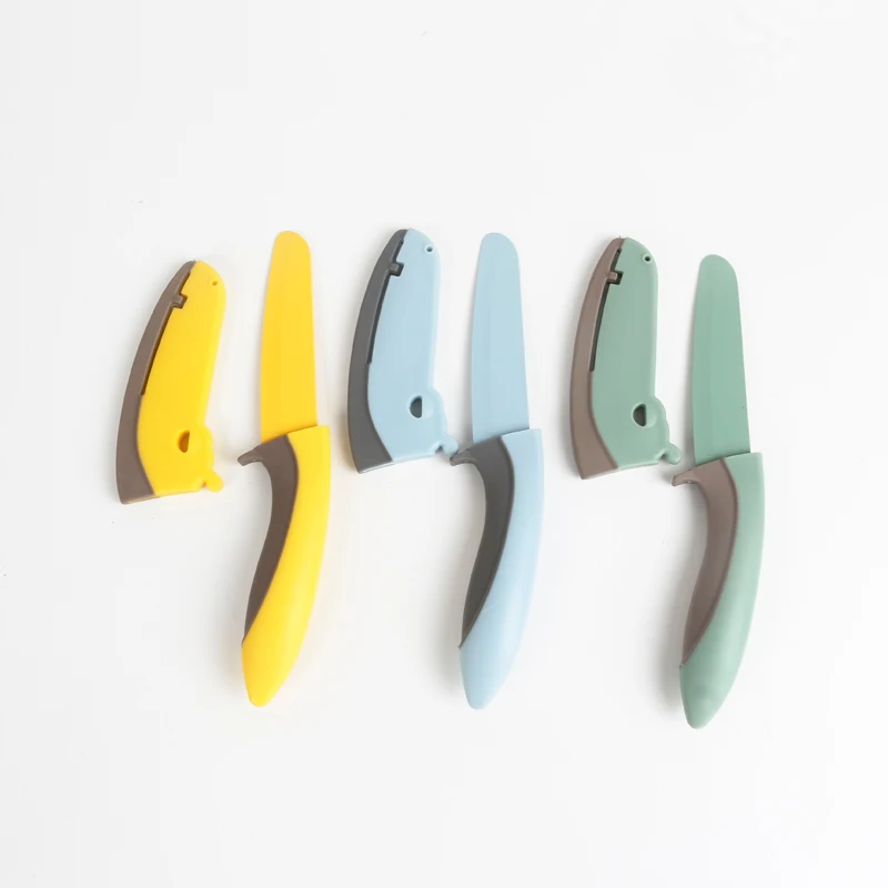 private label teeth montessori plastic toy kitchen real cooking kids safe knife set for children