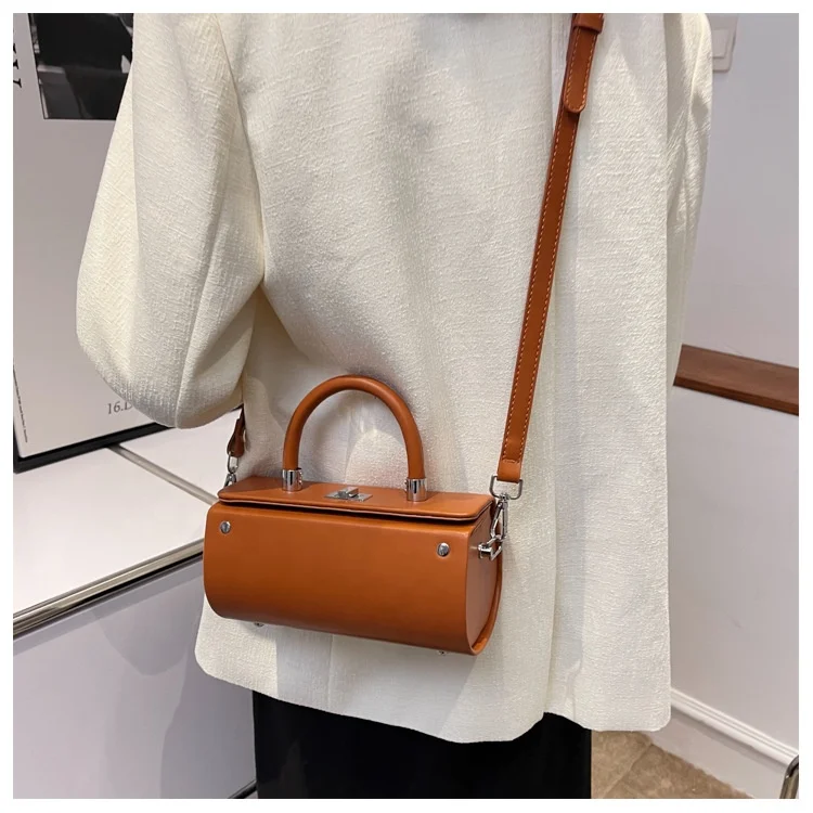 2023 New Fashion Round Ladies Hand Bags PU Leather Cross Shoulder Hot Small Jelly Office Bag For Women Good Quality Handbag