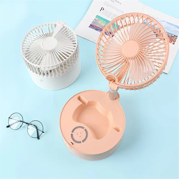 Telescopic Fan Folding Portable Floor Table Usb Rechargeable Battery Fan Foldable Desk Fans for Office Home Outdoor Camping