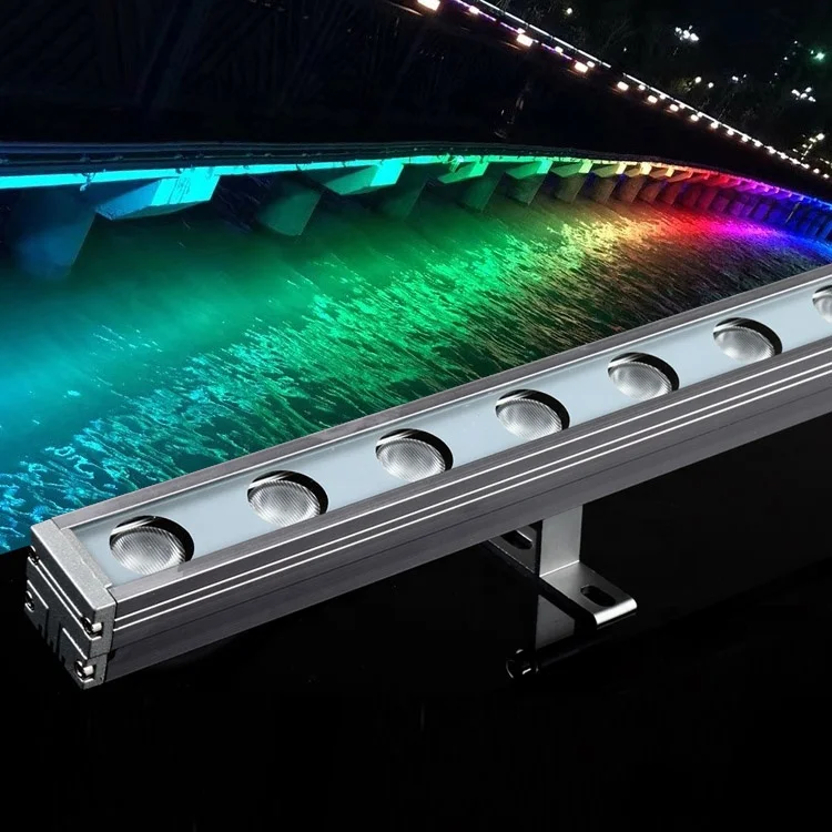 
DMX512 controller 48w 64w color changing dimmable ip65 outdoor led rgb wall washer light 