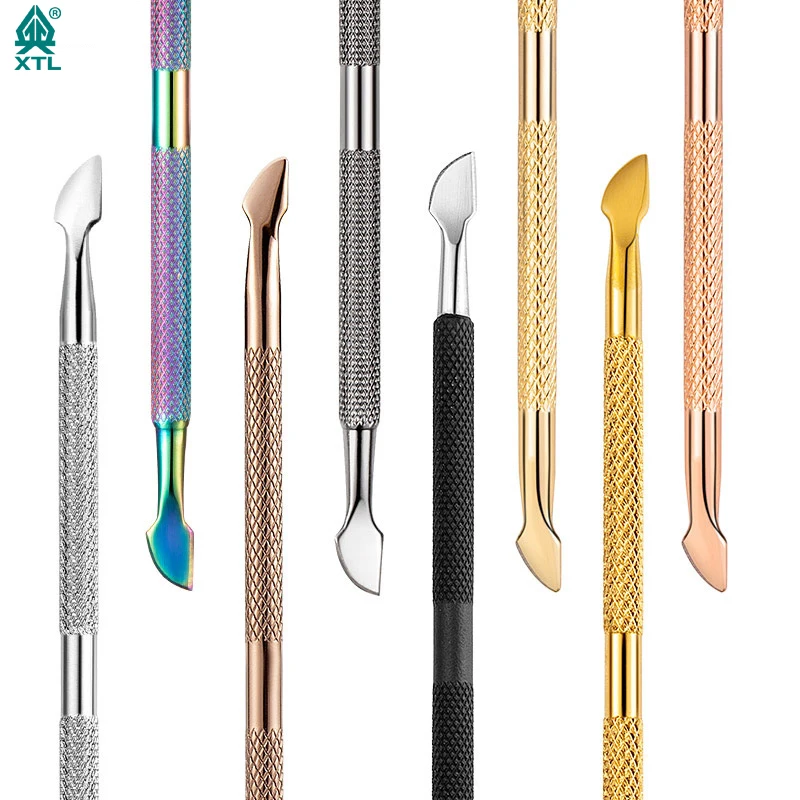 Double Sides Nail Cuticle Pusher Stainless Steel Nail Polish Remover Manicure Pedicure Cleaner Care Tool For Nail Art Salons