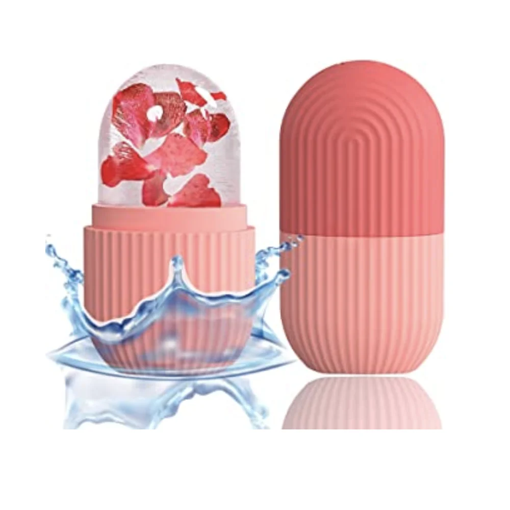 glow cube mold ice roller face massager ice face roller silicone facial cube for eyesneck ma