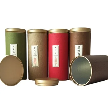 New Design Wholesale Custom Recyclable Cheap Tube Paper Can For Tea Packing Food Packing