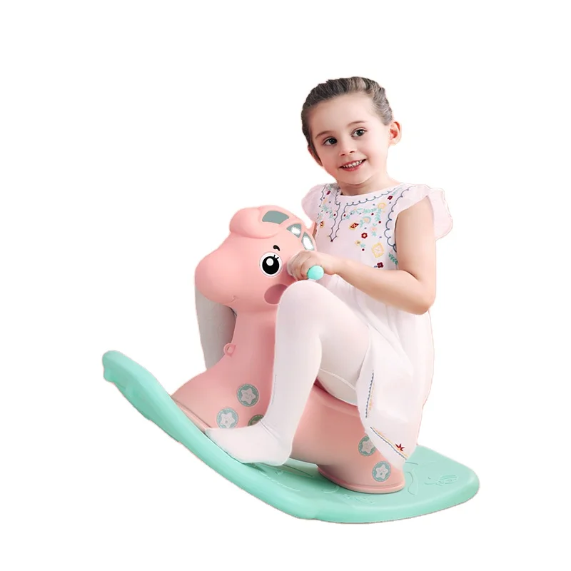 Kids Christmas Gifts 2022 Baby Animal Rocking Horse Toy Unicorn Kids Rocking Horse Toys Games Kids Home