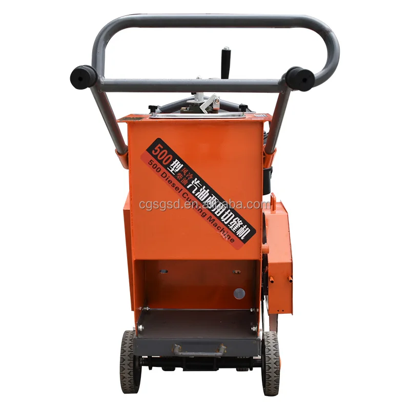Concrete Road Cutting Machine Cutting Depth 180 mm Hand Held Floor Saw Diesel Concrete Road Cutter