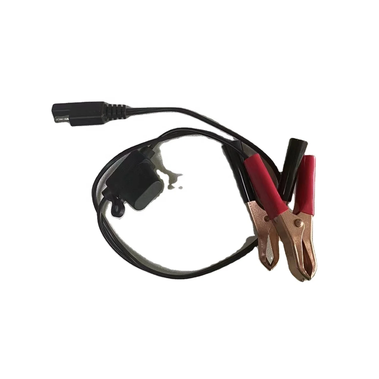 Battery terminal Quick connector to Alligator clip cable clip (red/BLACK) with fuse car battery