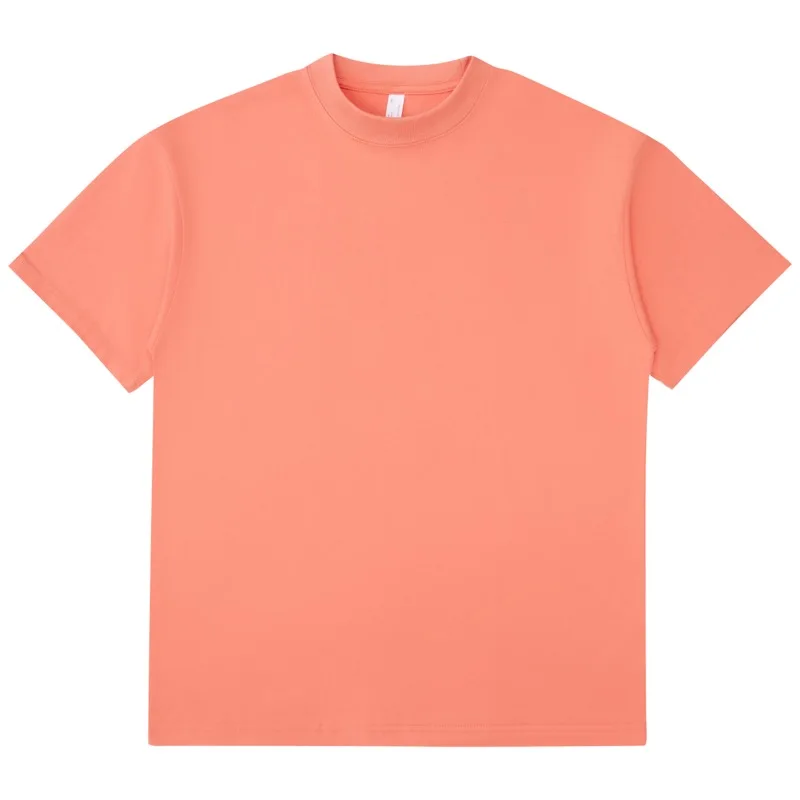 Wholesale High Quality 300gsm Drop Shoulder Quarter Sleeve Oversized frosted pre-shrunk 100% Heavy Cotton T-shirt