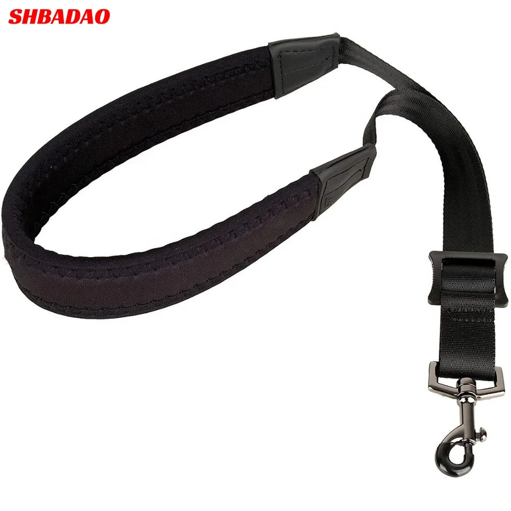 High Quality Comfortable 22-Inch Padded Neoprene Saxophone Neck Strap with Metal Snap