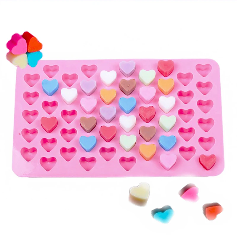 Mini Heart Mold Silicone Ice Cube Tray DIY Chocolate Fondant Mould 3D Pastry Jelly Cookies Baking Cake Decoration Tools