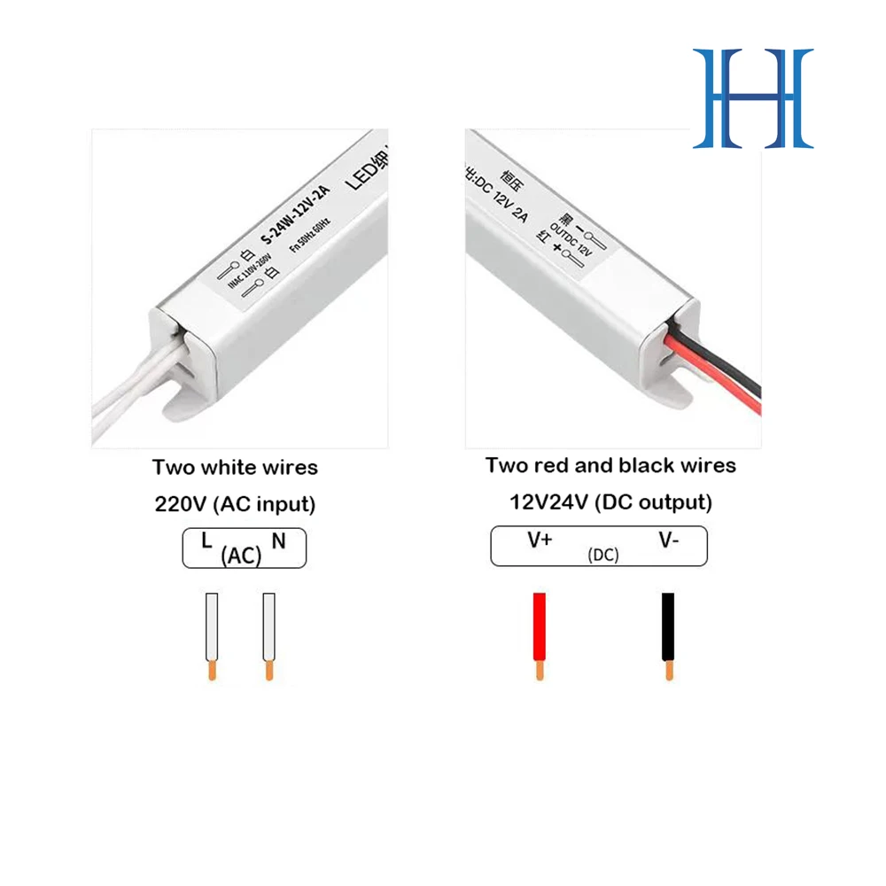 Slender 12V light strip transformer light box linear wine cabinet light strip constant voltage switching power supply