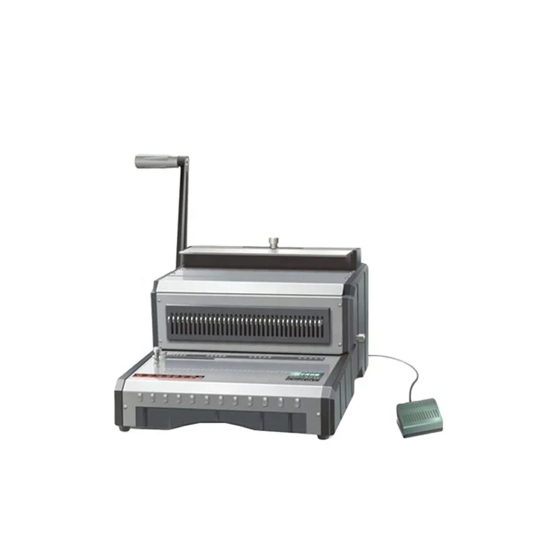 Wholesale A5 and A4 Notebook Electric Automatic Double Wire Leather Binders Double Wire O Punching Machine