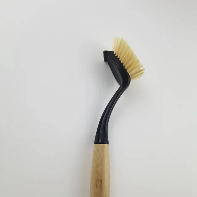 Factory Cheap Good Bamboo Handle Kitchen Dish Scrubber Brush for Kitchen