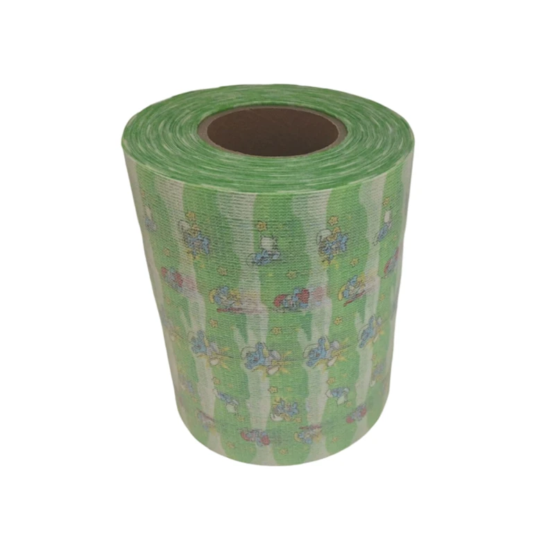 Brushed Frontal Loop Frontal Tape Baby Diaper Raw Materials  Manufacturer for  Frontal Tape