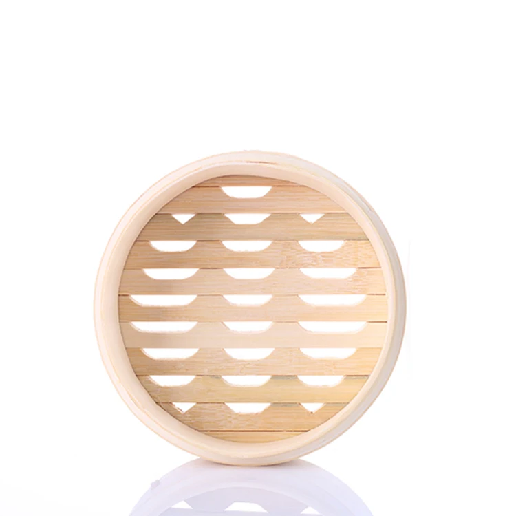 2021 Wholesale High Quality Round Natural Mini Bamboo Steamer Basket dimsum bamboo steamer basket Food Container Bamboo Steame