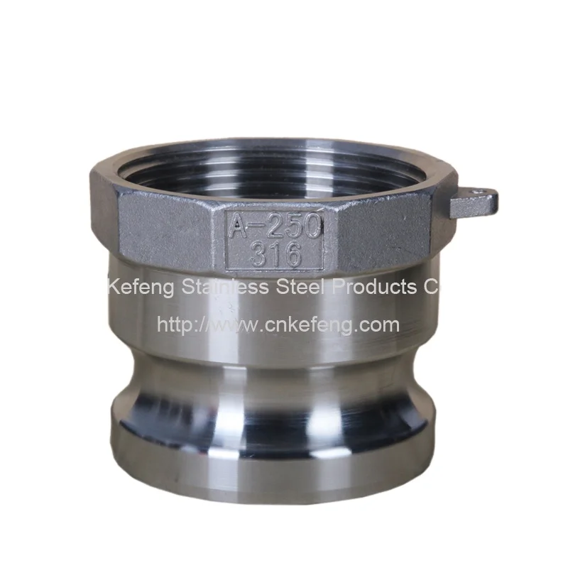Stainless steel Camlock Connector Type A Quick Hydraulic Quick Coupling