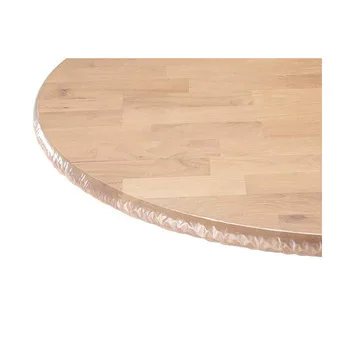 
Flexible PVC+ flannel back lined with vinyl fitted table cover, printed household tablecloth,45 