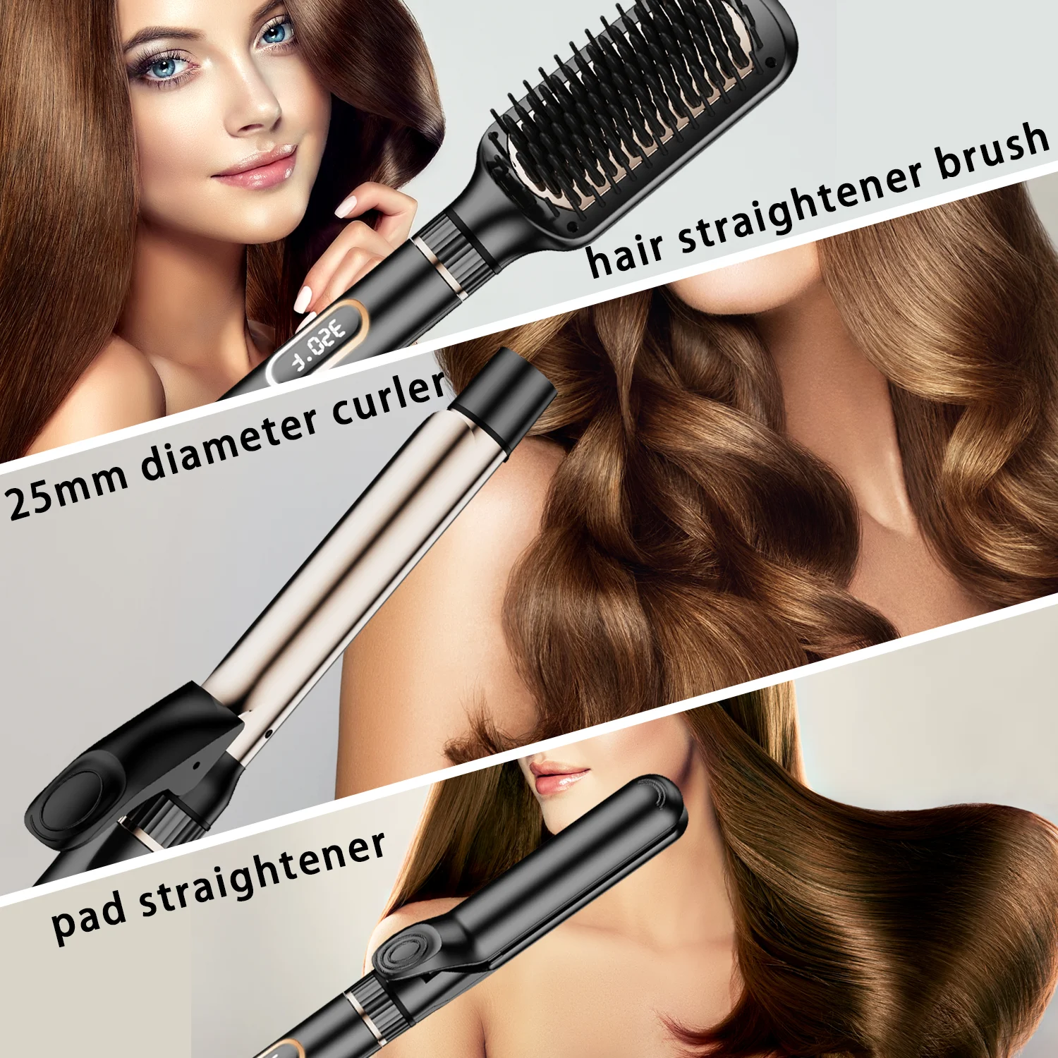 High Quality OEM Customized Hair Straightener For Negative Ion Hair Straightener Ionic 2 In 1 Hair Straightener