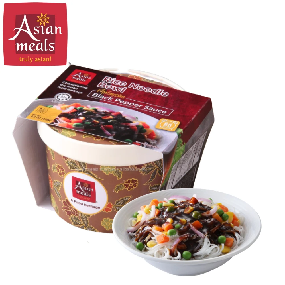Wholesales Top Rated Instant Rice Noodles In Malaysia with Rich Black Pepper Sauce Convenient To Cook For Everyone