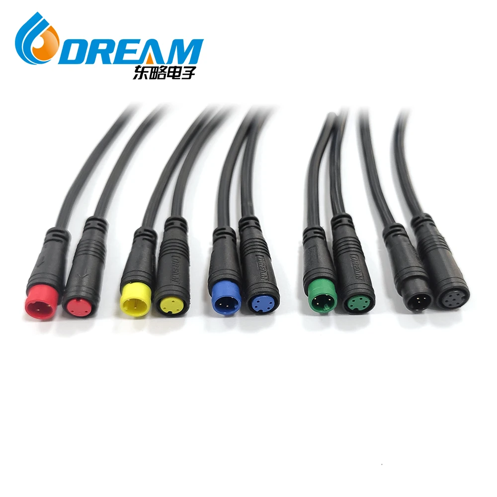 
Wholesale IP65 M8 3Pin Yellow Electric Bike Signal Connector Power Cable Connector 