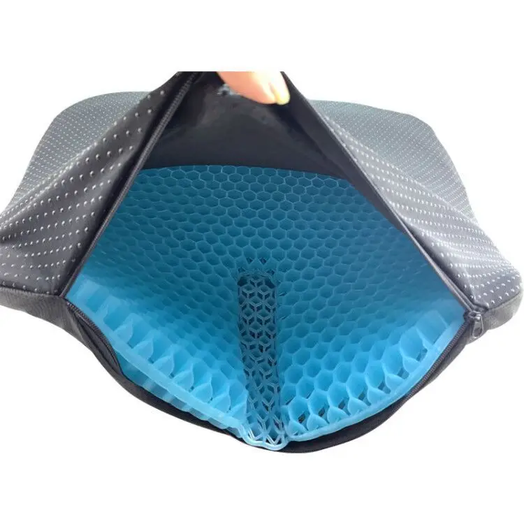 Gel Seat Pad Breathable Egg Support Honeycomb TPE Seat Cushion Home Office Chair Cushion Breathable Cool Square Cushion 1kg