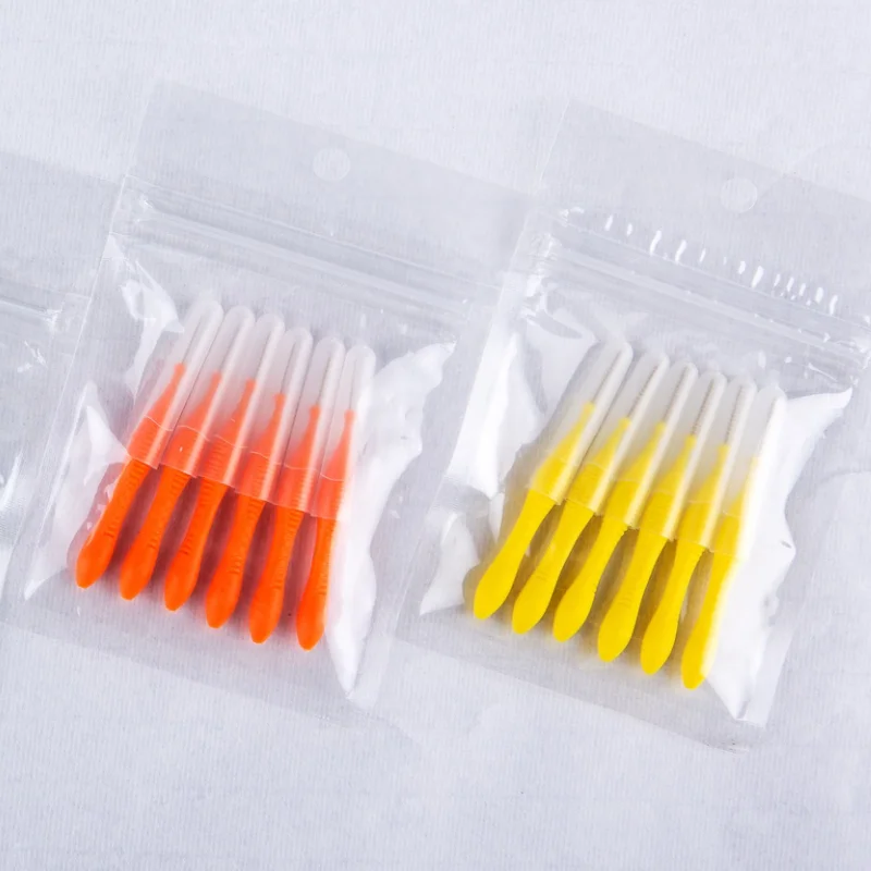 Wholesale Round Head Interdental Brush EVA Material Cleaning Brush.