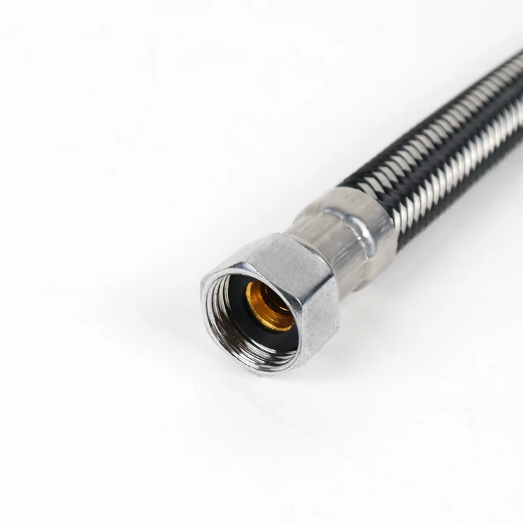 hot sale half nylon with half ss 304 wire mixed flexible braided hose