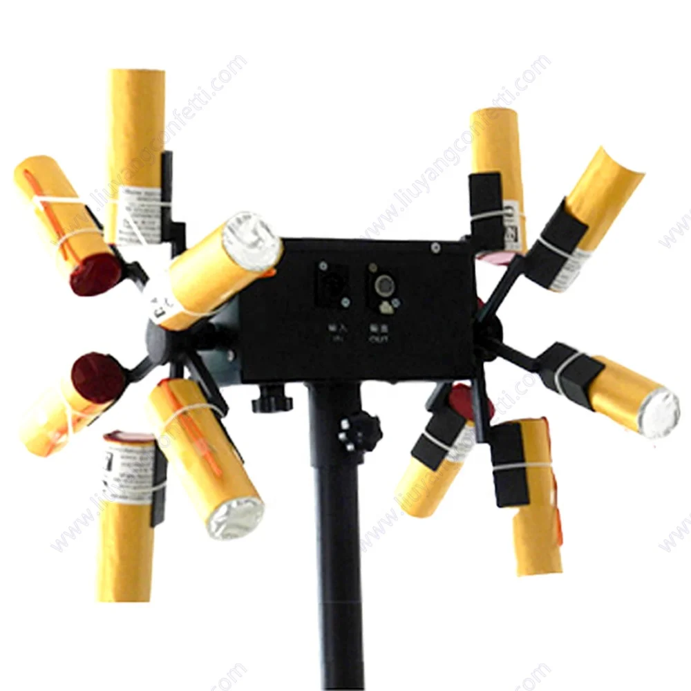 Dj SFX Fountain Sparkler Spark Stage Indoor Firing System Double Wheels Party Wedding Remote Control Cold Pyro Fireworks Machine
