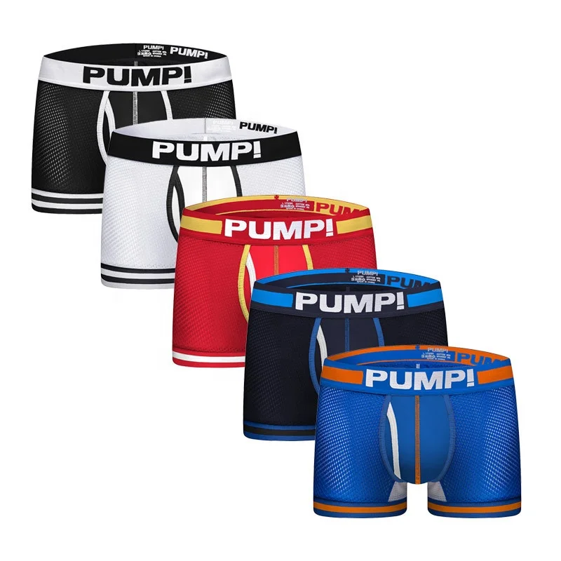 New PUMP Sexy Jockstrap Men Cotton Briefs & Boxers Underwear Gay Nude Slip Panties Underpant Breathable String Sissy Lingerie