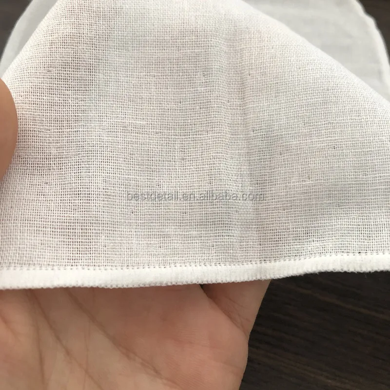 25x25cm Organic White Soft Cotton Skin Care Washcloth Face Cloth Makeup Remover Oil Facial Cleansing Muslin Cloth Baby