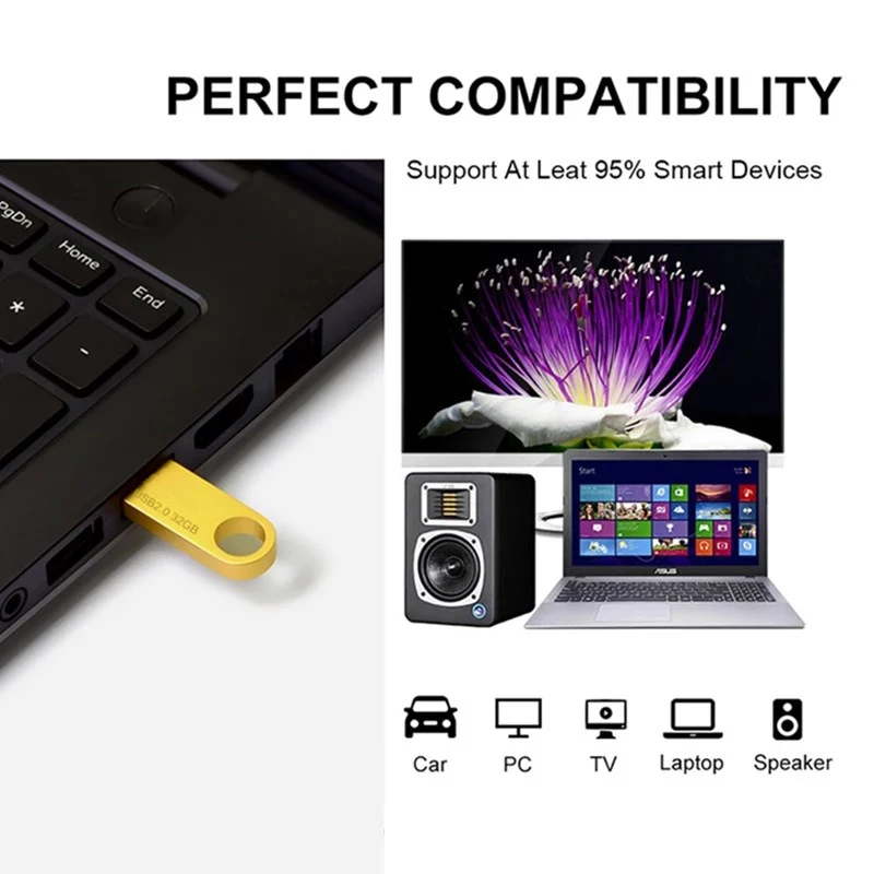 Wholesale usb flash drive 3.0 8gb 16gb Metal Mini Usb Pen Drive 32gb 64gb 128gb Custom Logo Printing