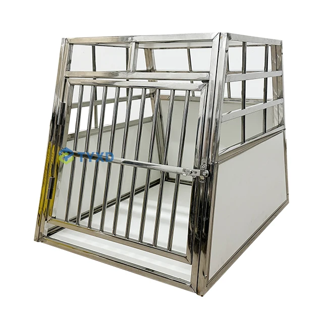 TYXD Stainless Steel Dog Carrier Europe Popular SUV Mini Van SS Dog Transport Cage