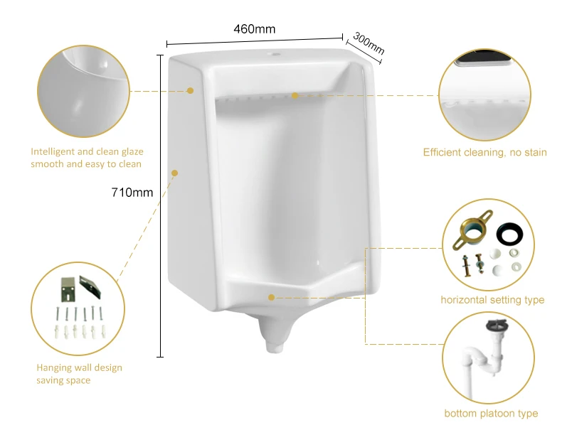 ZHONGYA professional manufacture standing free male urinal bowl corner wall mount urinal urinarios