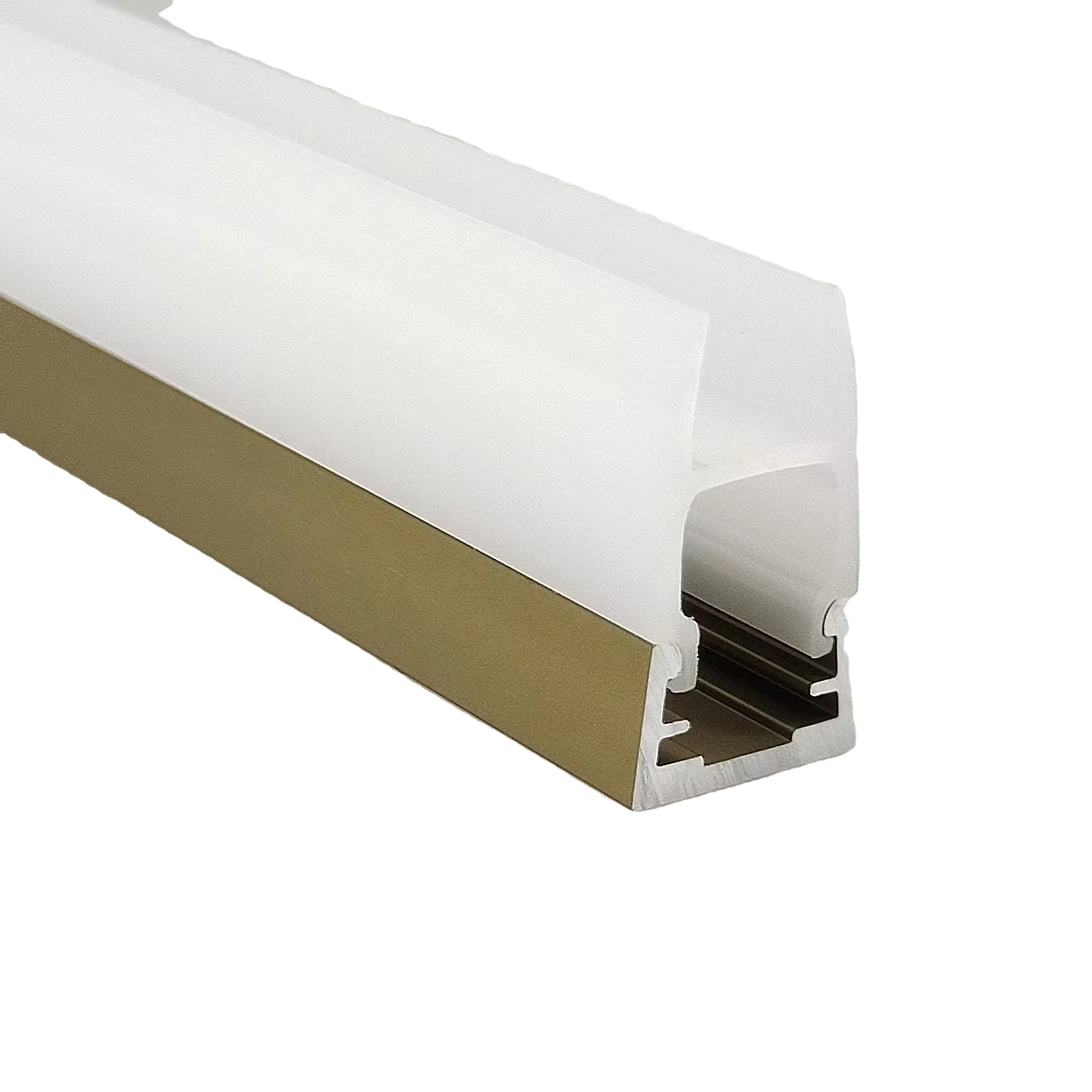 New Three-Side Luminous Glass Shelf LED Lights with Aluminum Alloy Profile and PC Lampshade T5 Temper Powder Coating Surface
