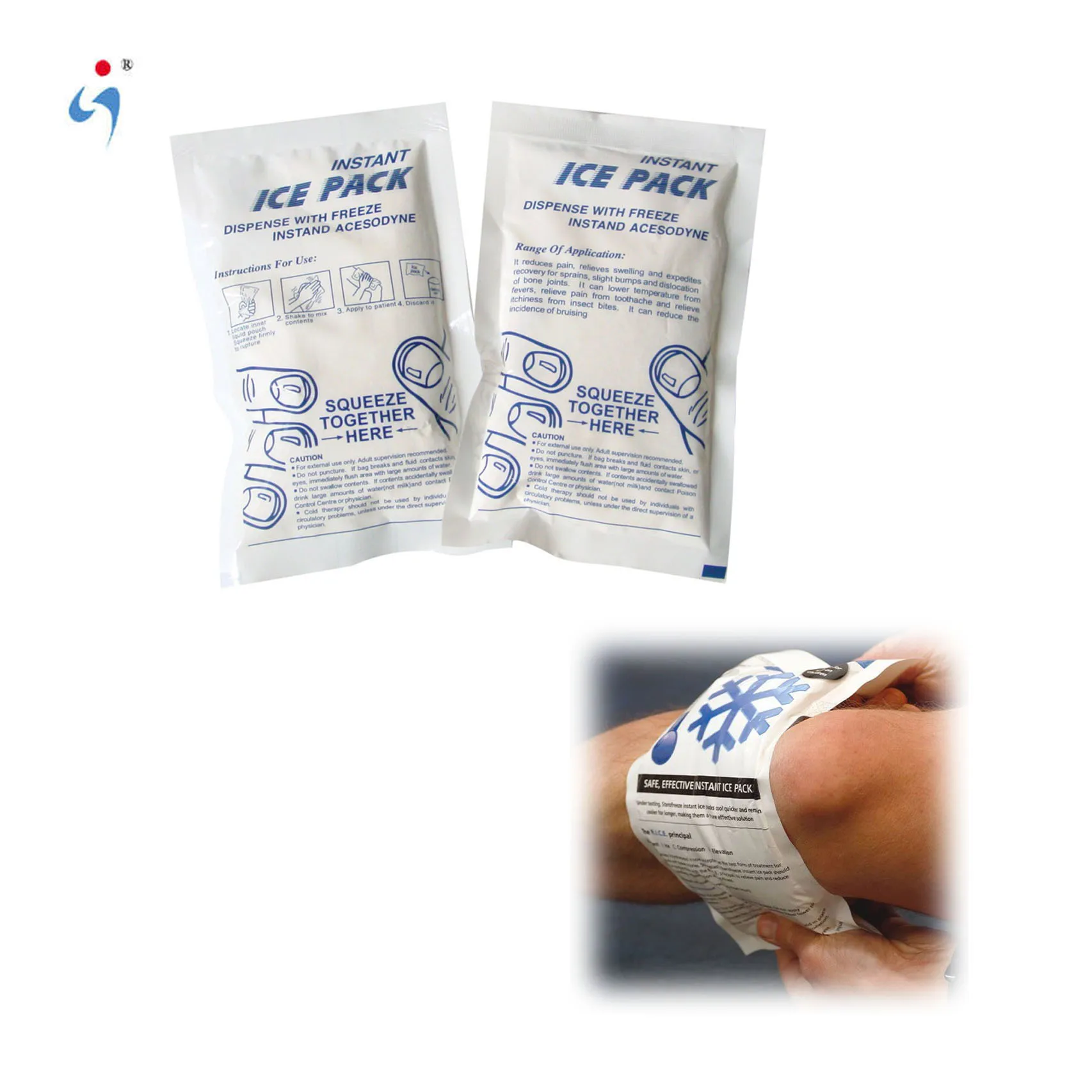 Medicine Freezer blue instant ice cold pack first aid wound care