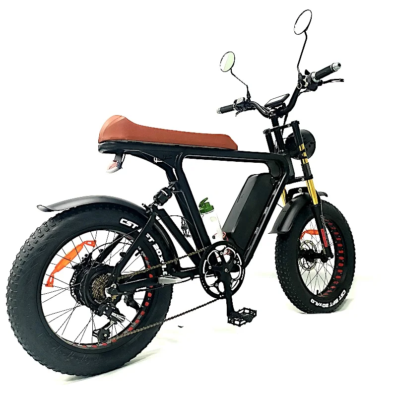 Новый Электрический алюминиевый горный велосипед полный подвесной фэтбайк 48 В 20 Ач Аккумулятор 750 Вт