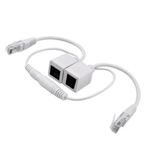 white ethernet cable poe splitter 5v micro usb for POE switch