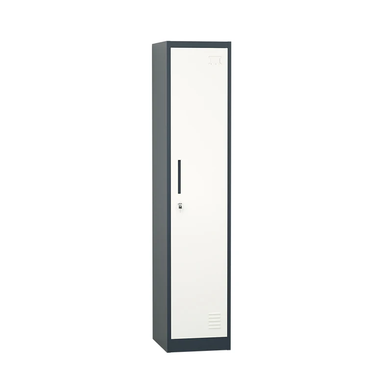 Single door Wardrobes equipment modern 1 door steel Closet locker vertical 1 door metal locker cabinet steel cabinet